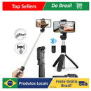 Bastão Pau de Selfie Monopé Retrátil Bluetooth suporte tripé para celular