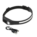 Farol Lanterna de cabeça Potente Recarregável USB Led, Corpo Com sensor de aproximação