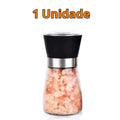 Kit 2 Grinder Seasonings, Salt, Pepper And Spices Glass and Inox Shredder
