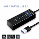 Hub Cabo Usb 3.0 Extensor 4 Portas High Speed