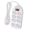 Régua de Tomadas Filtro de Linha Com 8 Tomadas