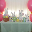 🐰✨ Estatueta LED Coelhinho com Ovo de Páscoa – Decorativo, Educativo e Iluminado | Presente Criativo, Topo de Bolo, Enfeite para Festa e Casa