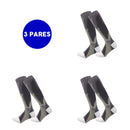 Kit com 3 Pares de Meias de Compressão Profissional – Estimula Corrida, Ciclismo, Performance em Provas e Alívio de Varizes