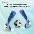 Kit com 3 Pares de Meias de Compressão Profissional – Estimula Corrida, Ciclismo, Performance em Provas e Alívio de Varizes