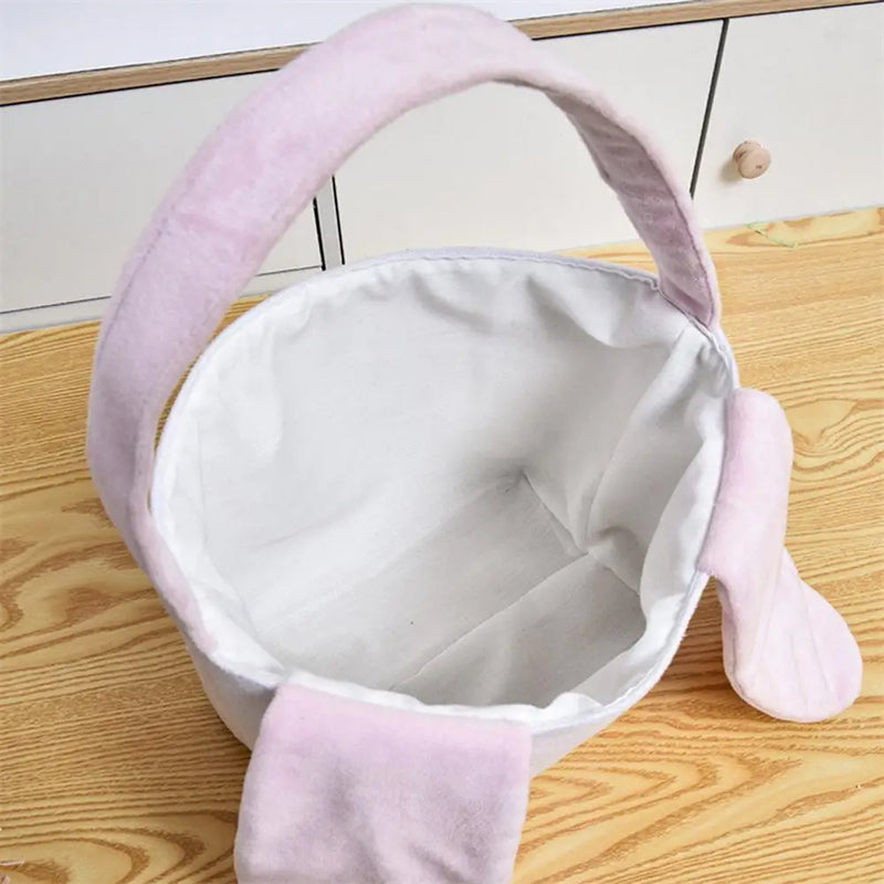 🐰🎁 Cestinha Coelhinho de Páscoa com Alças – Bolsa Reutilizável para Doces, Ovinhos e Caça ao Tesouro | Ideal para Crianças e Festas