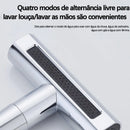 360 rotary kitchen faucet cascade 3 function high pressure nozzle for wall