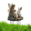 Estacas Decorativas de Jardim – Temática de Páscoa | Placas de Coelhinho e Ovos em Acrílico 2D para Quintal e Varanda