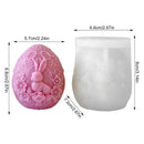 🕯️🐣 Molde de Silicone 3D Coelhinho e Ovo de Páscoa – Para Velas, Gesso, Sabonetes e Artesanato | Moldes Criativos Feitos à Mão