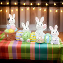 🐰✨ Estatueta LED Coelhinho com Ovo de Páscoa – Decorativo, Educativo e Iluminado | Presente Criativo, Topo de Bolo, Enfeite para Festa e Casa