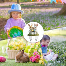 Estacas Decorativas de Jardim – Temática de Páscoa | Placas de Coelhinho e Ovos em Acrílico 2D para Quintal e Varanda