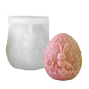 🕯️🐣 Molde de Silicone 3D Coelhinho e Ovo de Páscoa – Para Velas, Gesso, Sabonetes e Artesanato | Moldes Criativos Feitos à Mão