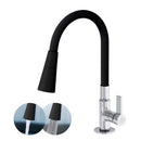 Versatile Black Wall Mounted Faucet with Flexible Double Jet Cone