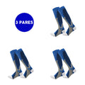 Kit com 3 Pares de Meias de Compressão Profissional – Estimula Corrida, Ciclismo, Performance em Provas e Alívio de Varizes
