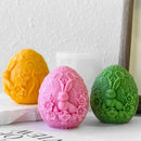 🕯️🐣 Molde de Silicone 3D Coelhinho e Ovo de Páscoa – Para Velas, Gesso, Sabonetes e Artesanato | Moldes Criativos Feitos à Mão