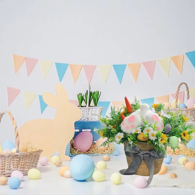  Coelhinho Decorativo de Páscoa – Estatueta Versátil para Casa | Toque Aconchegante e Estético para Qualquer Ambiente