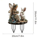 Estacas Decorativas de Jardim – Temática de Páscoa | Placas de Coelhinho e Ovos em Acrílico 2D para Quintal e Varanda