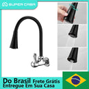 Versatile Black Wall Mounted Faucet with Flexible Double Jet Cone