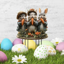 Estacas Decorativas de Jardim – Temática de Páscoa | Placas de Coelhinho e Ovos em Acrílico 2D para Quintal e Varanda