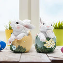 🐰🌸 Decoração de Páscoa Coelhinho em Resina – Enfeite de Mesa de Primavera | Ornamento Fofo