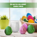 🕯️🐣 Molde de Silicone 3D Coelhinho e Ovo de Páscoa – Para Velas, Gesso, Sabonetes e Artesanato | Moldes Criativos Feitos à Mão