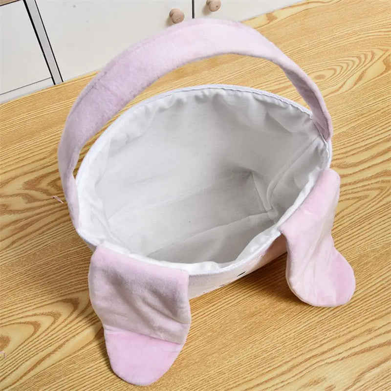 🐰🎁 Cestinha Coelhinho de Páscoa com Alças – Bolsa Reutilizável para Doces, Ovinhos e Caça ao Tesouro | Ideal para Crianças e Festas