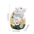 🐰🌸 Decoração de Páscoa Coelhinho em Resina – Enfeite de Mesa de Primavera | Ornamento Fofo