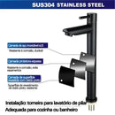 Cuba Gourmet Single Handle Washbasin Tap for Bathroom